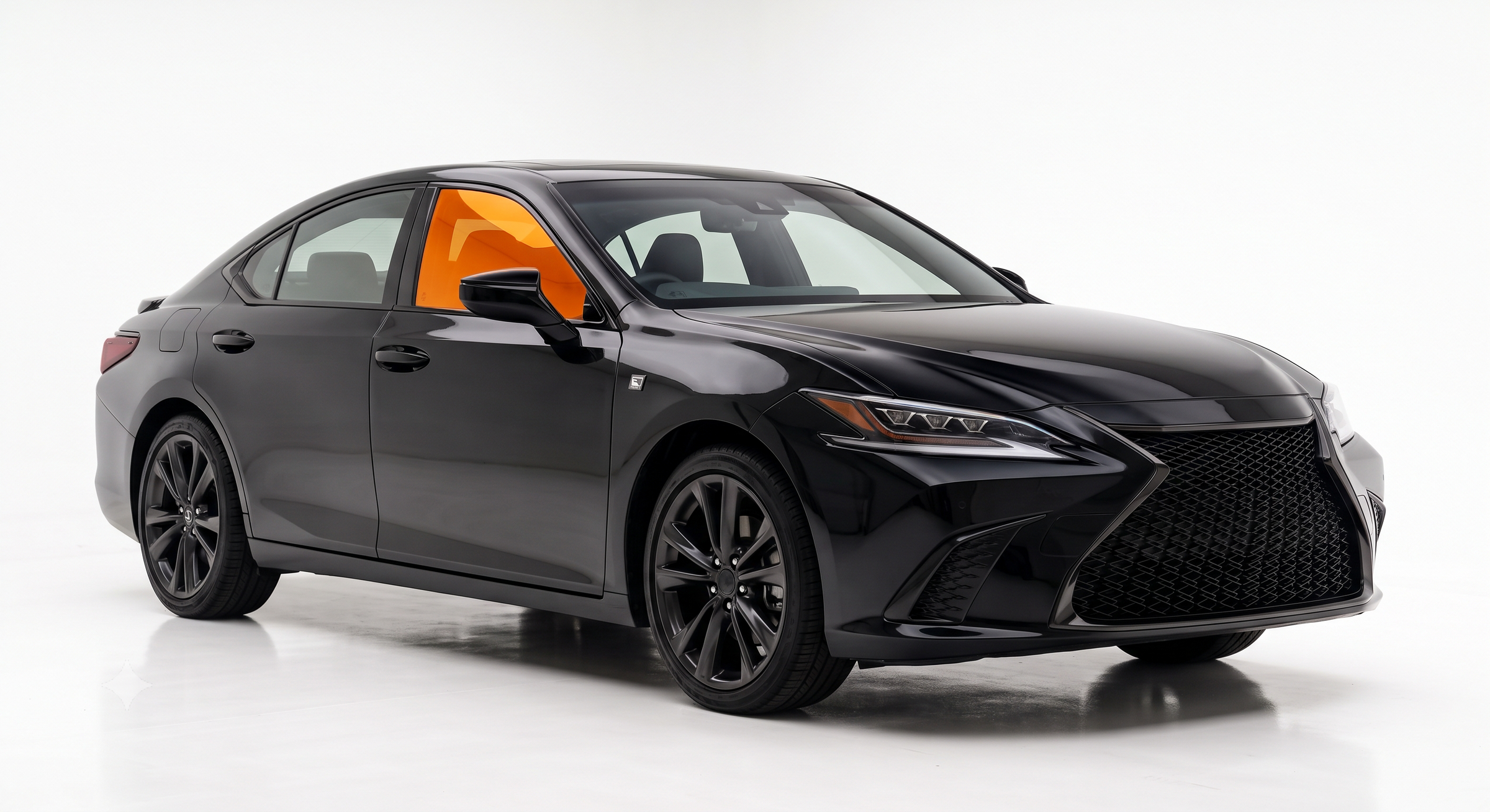 Single side window ceramic tint on a Lexus