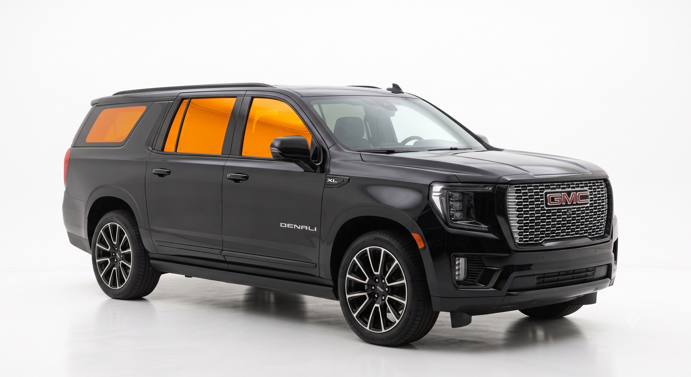 Full window tint coverage on a Yukon XL / Denali full-size SUV