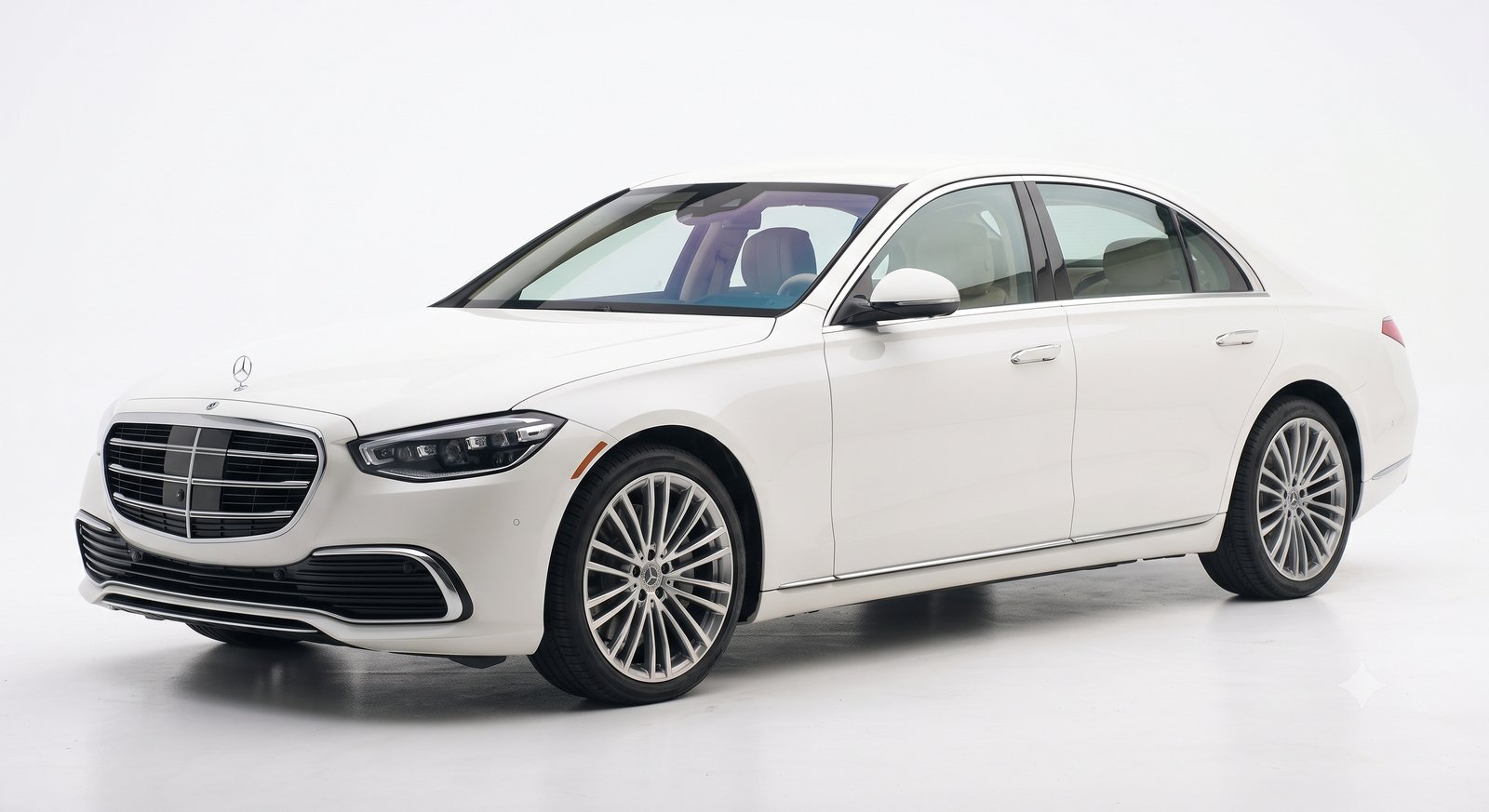 Luxury sedan with factory (untinted) windows