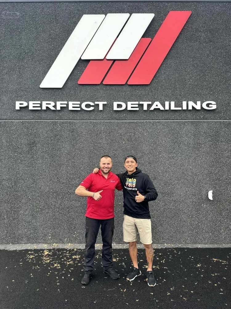 Yelo Autosports paint correction and paint protection film training with Perfect Detailing in Lille, France