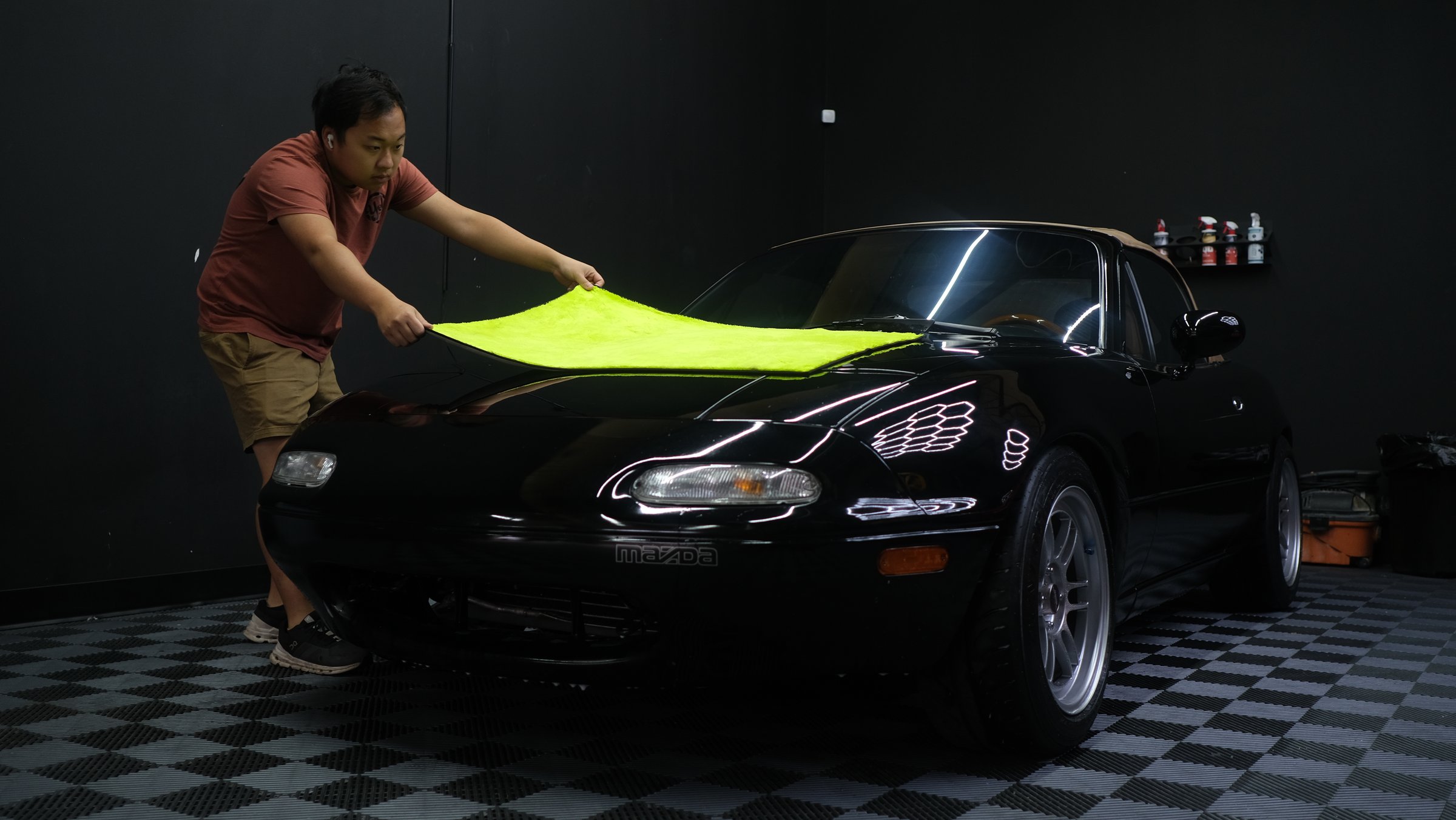 Track PPF coverage on a Mazda MX-5 Miata — Yelo Autosports Minneapolis