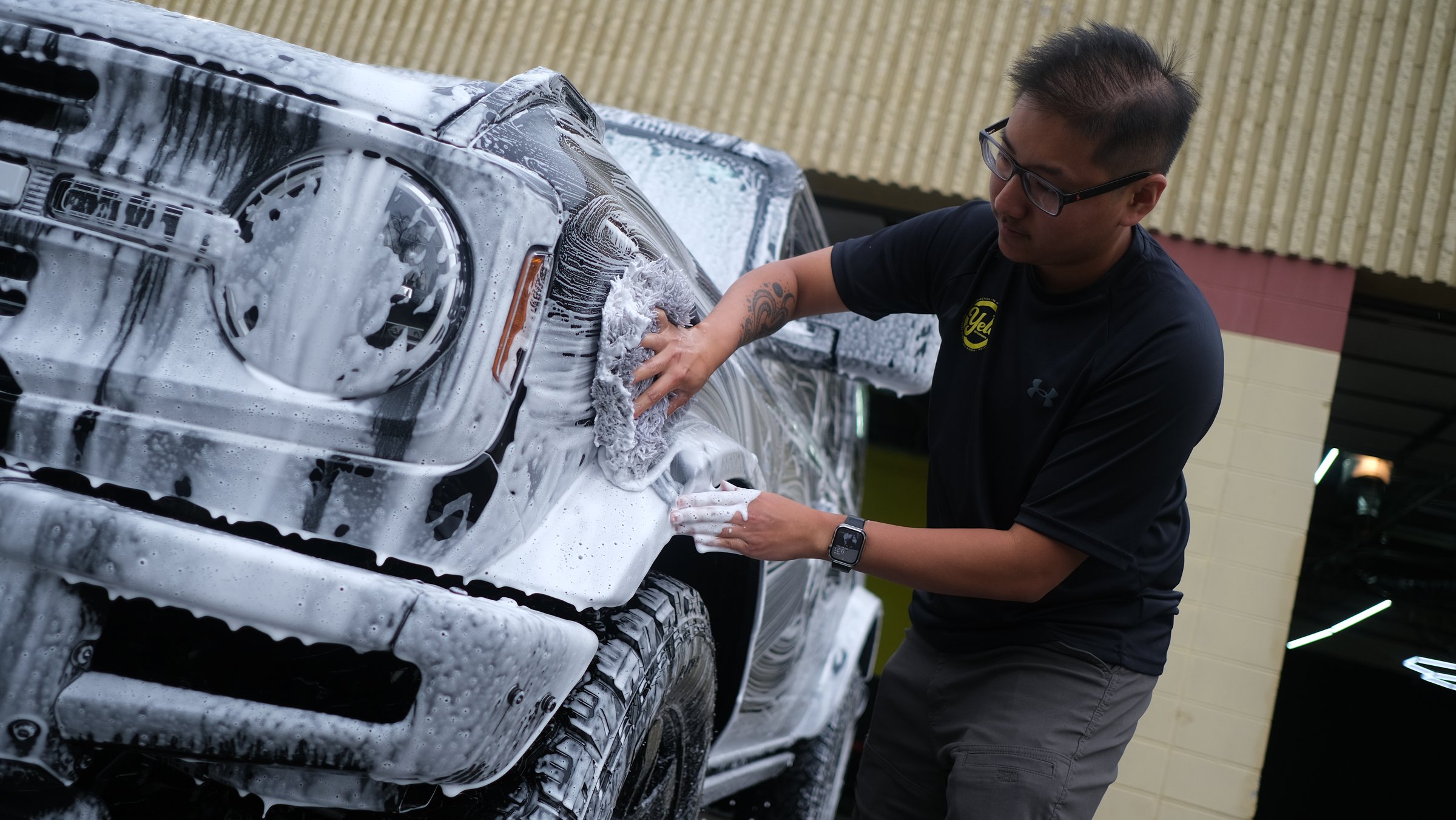 Hand wash and paint sealant on a Mercedes-Benz G-Wagon — Yelo Autosports Minneapolis