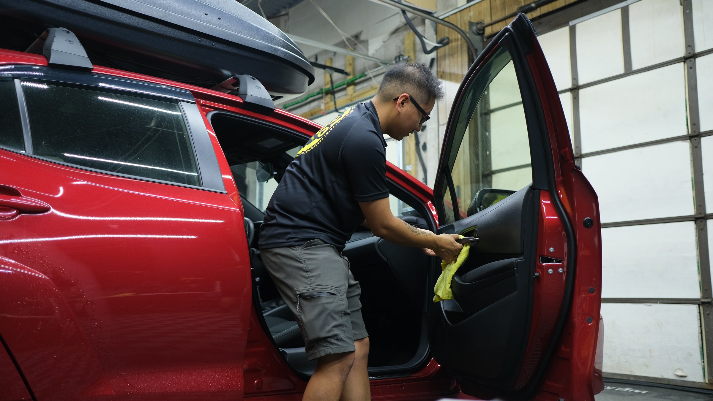 Interior detailing on a Toyota GR Corolla — Yelo Autosports Minneapolis